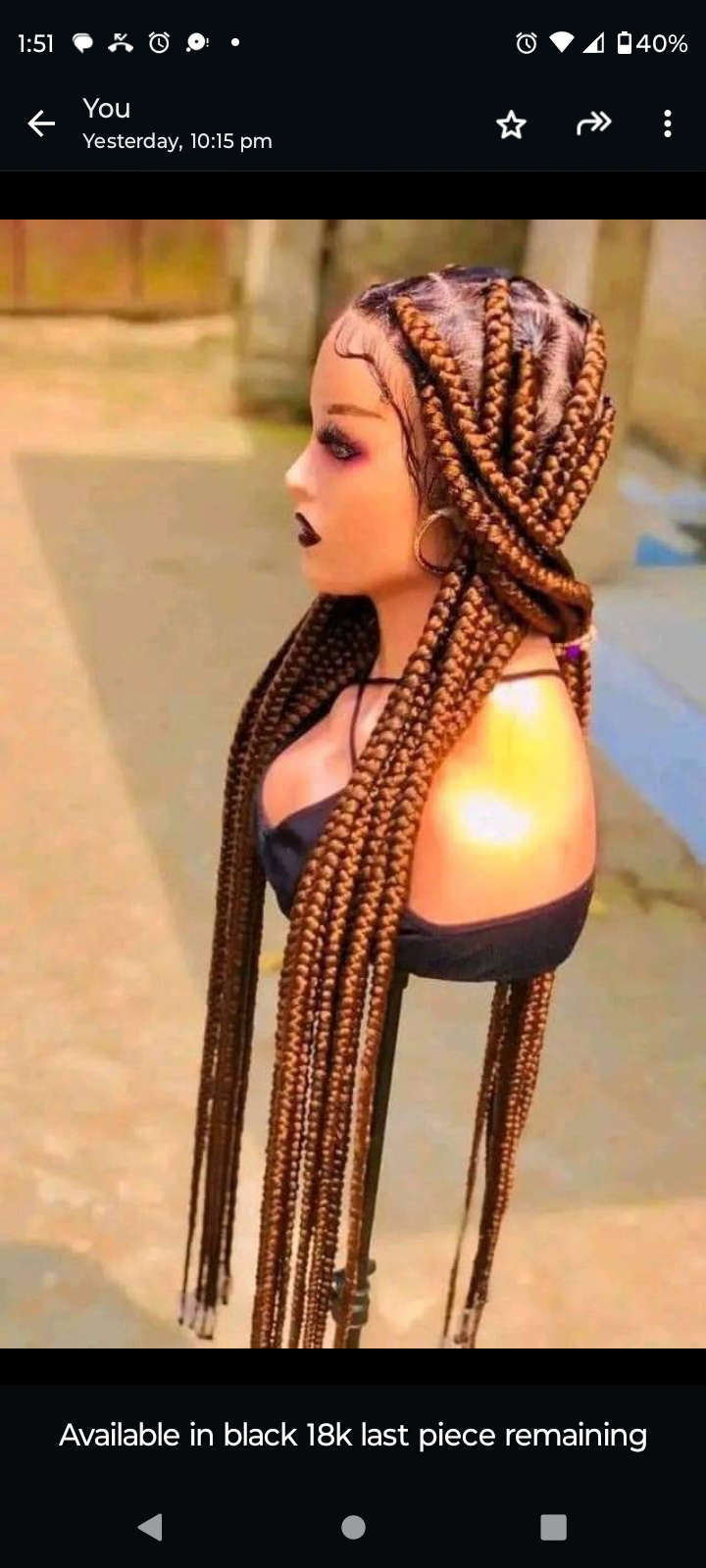 Braided hair 