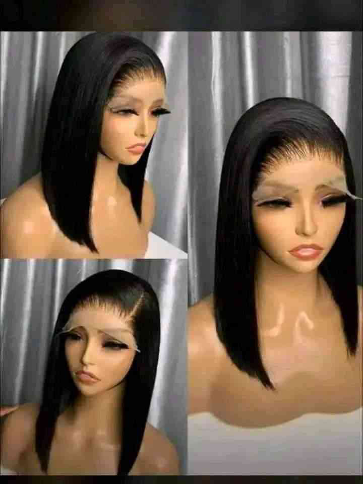 12" full closure bob wig 