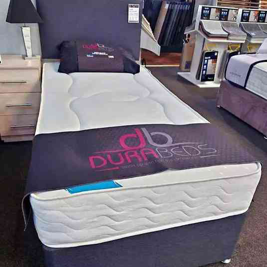 Single size bed with mattress 