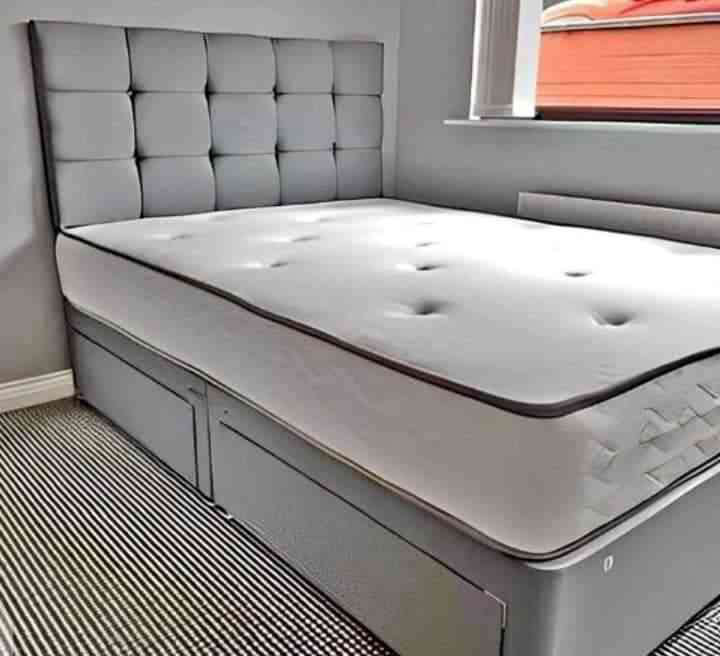 Super king size bed with mattress 