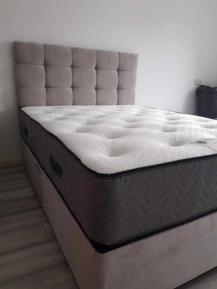 Double bed with mattress 