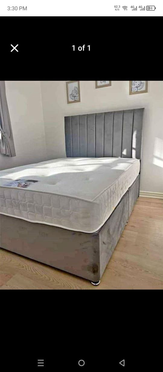 Double bed with mattress 