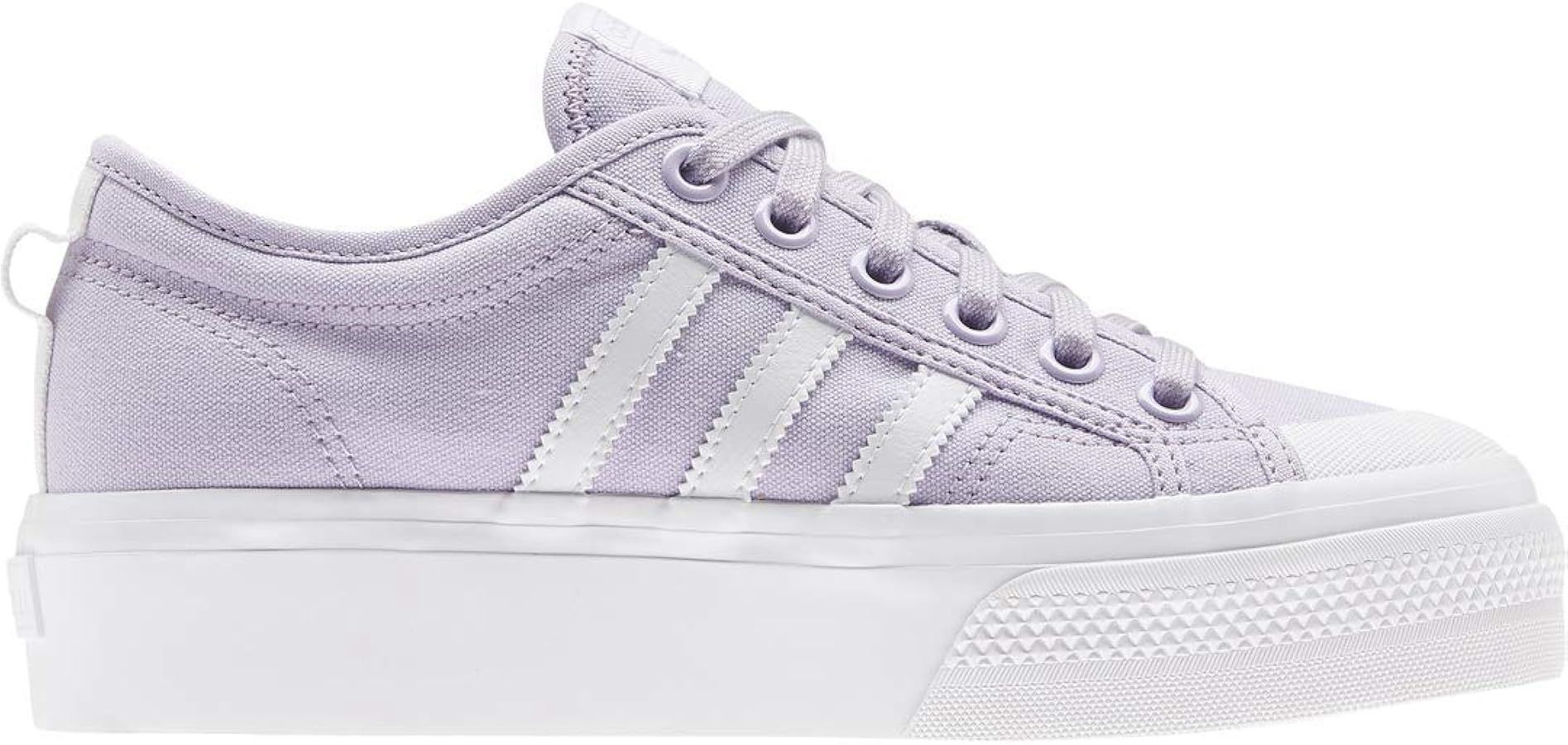 adidas Originals Women's Nizza Platform, Bliss Purple/White/White, size 6 women