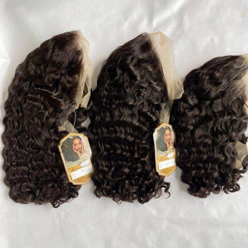 Curly human hair (cheveux indien)12 and 16 inches