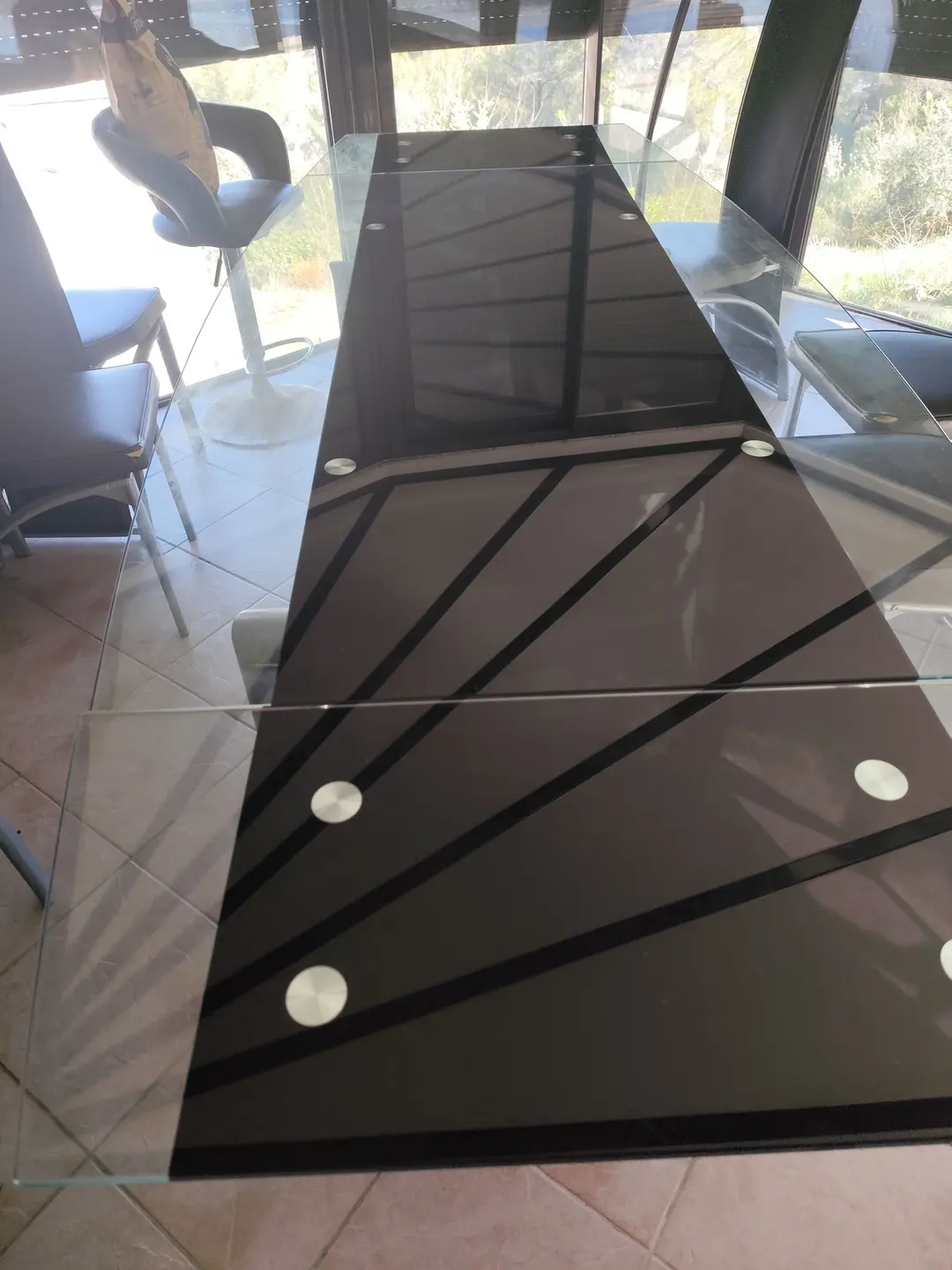 Table en verre 