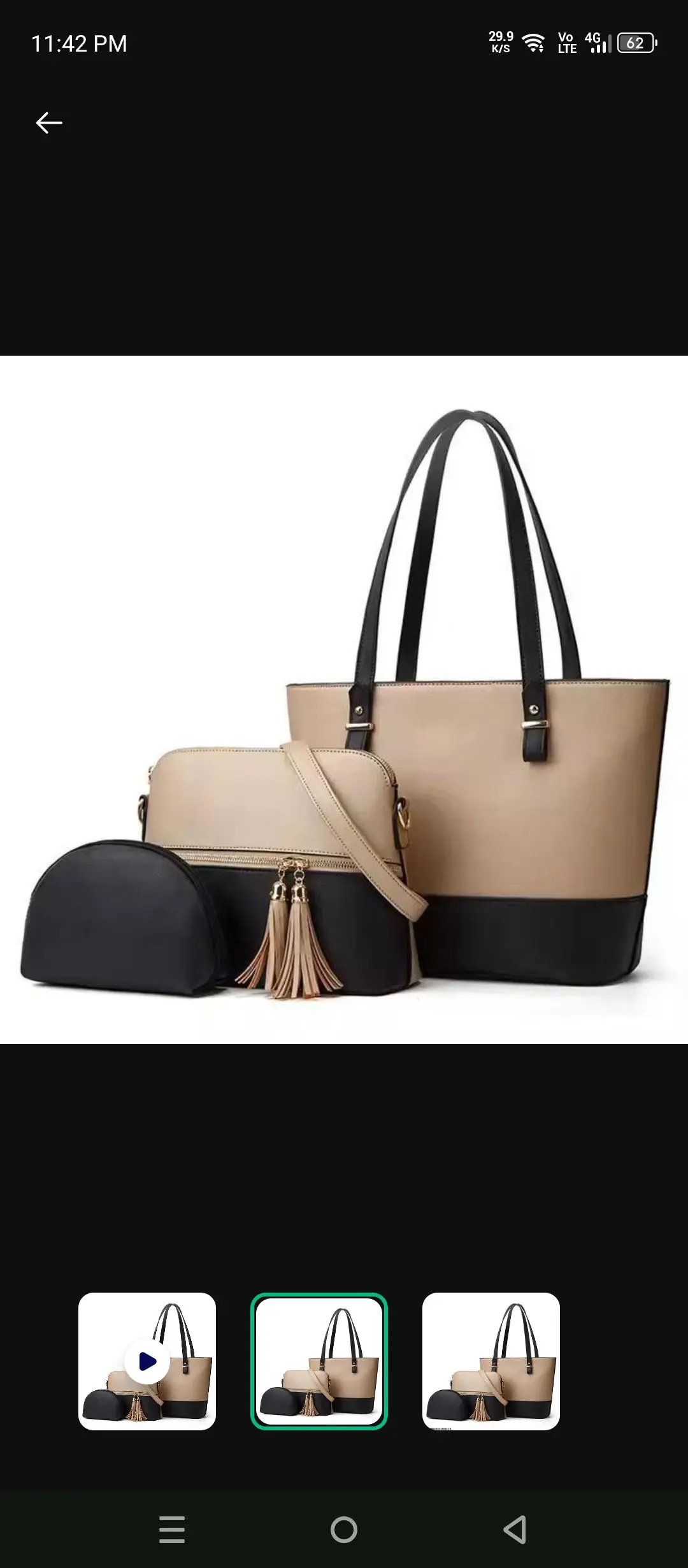 3 piece bag