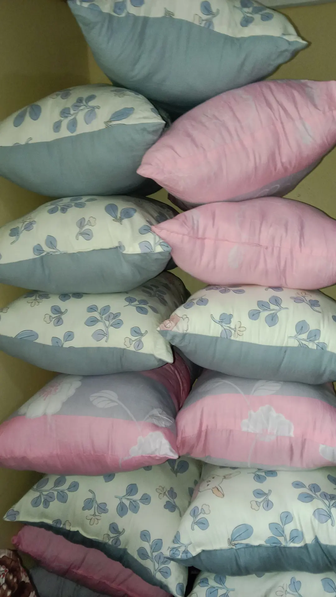 Pillows made of fiber 