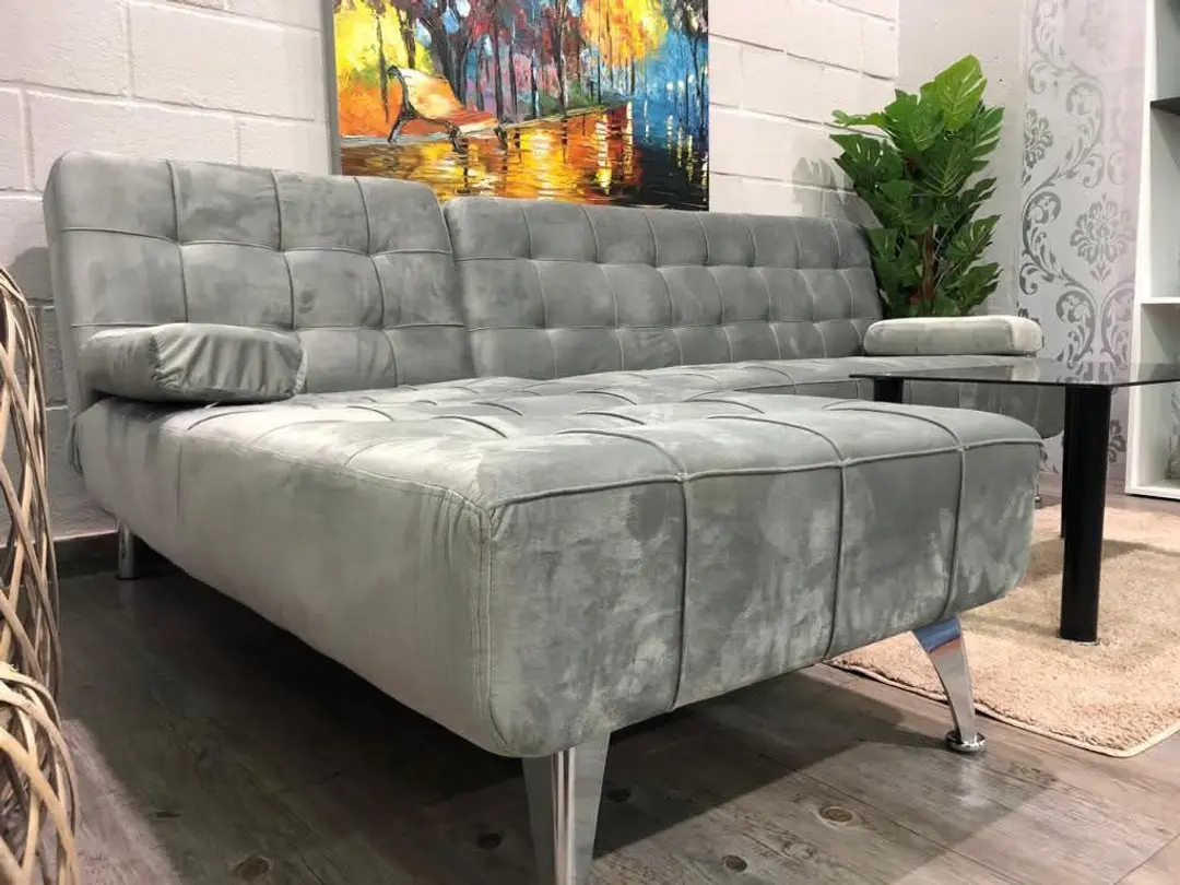 Elegant Grey Sofa Bed – Perfect for Guests & Small Rooms