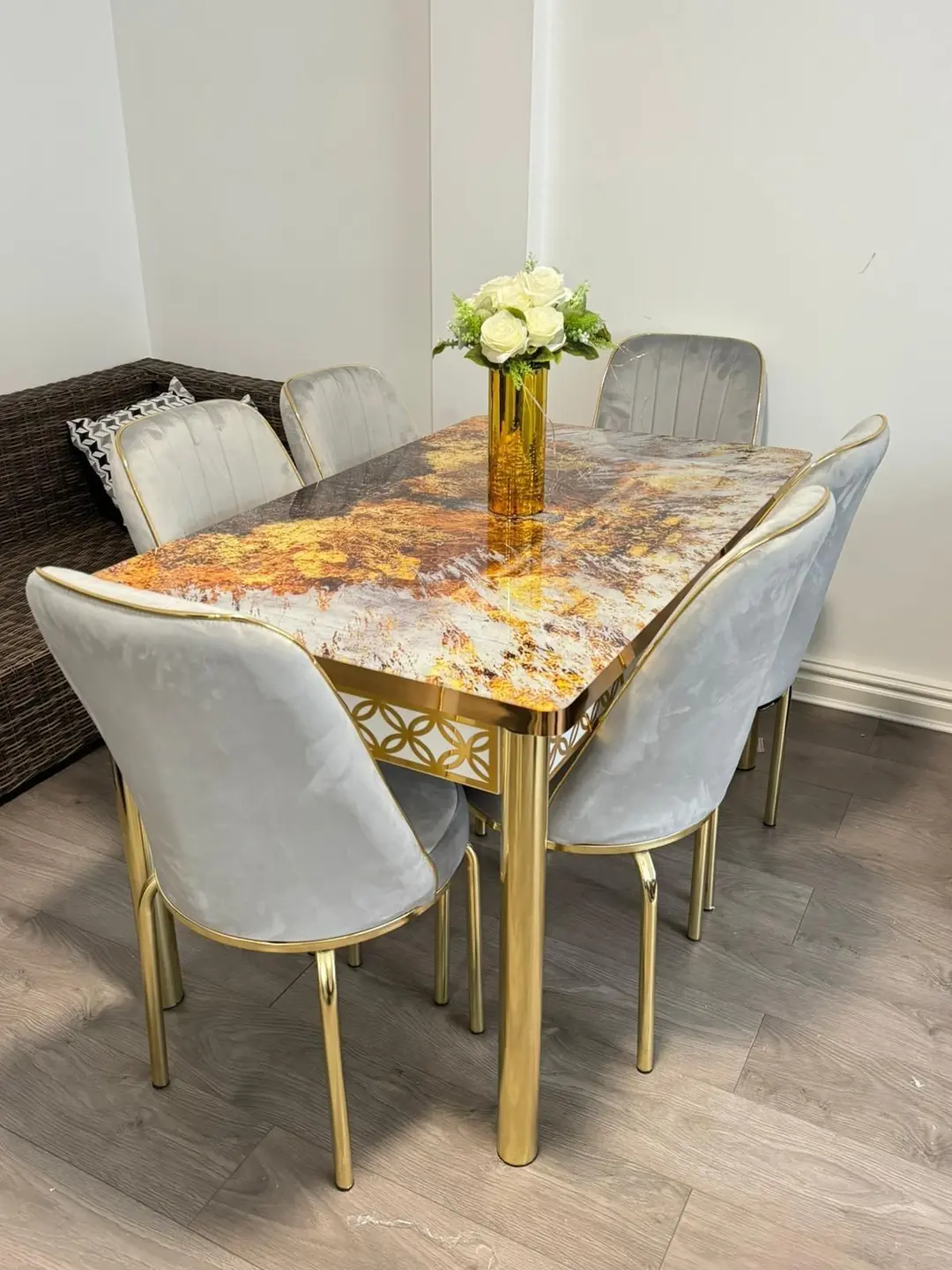 Turkish dinning table with 4/6 chairs available 
