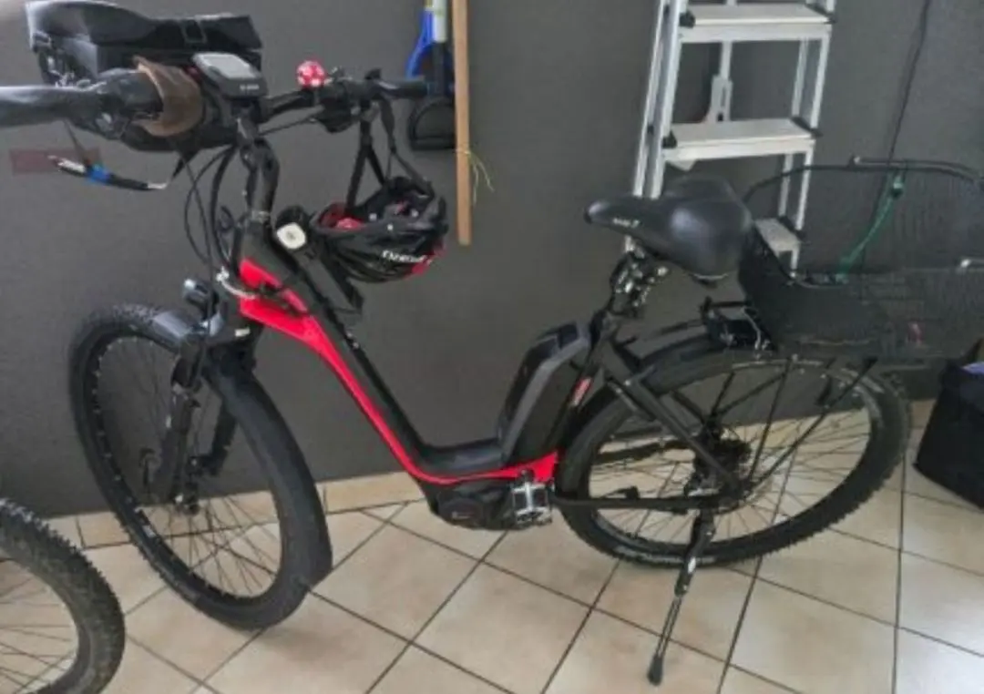 Vélo électrique de marque allemande de la société Bergamont E-Ville XT - Cadre bas