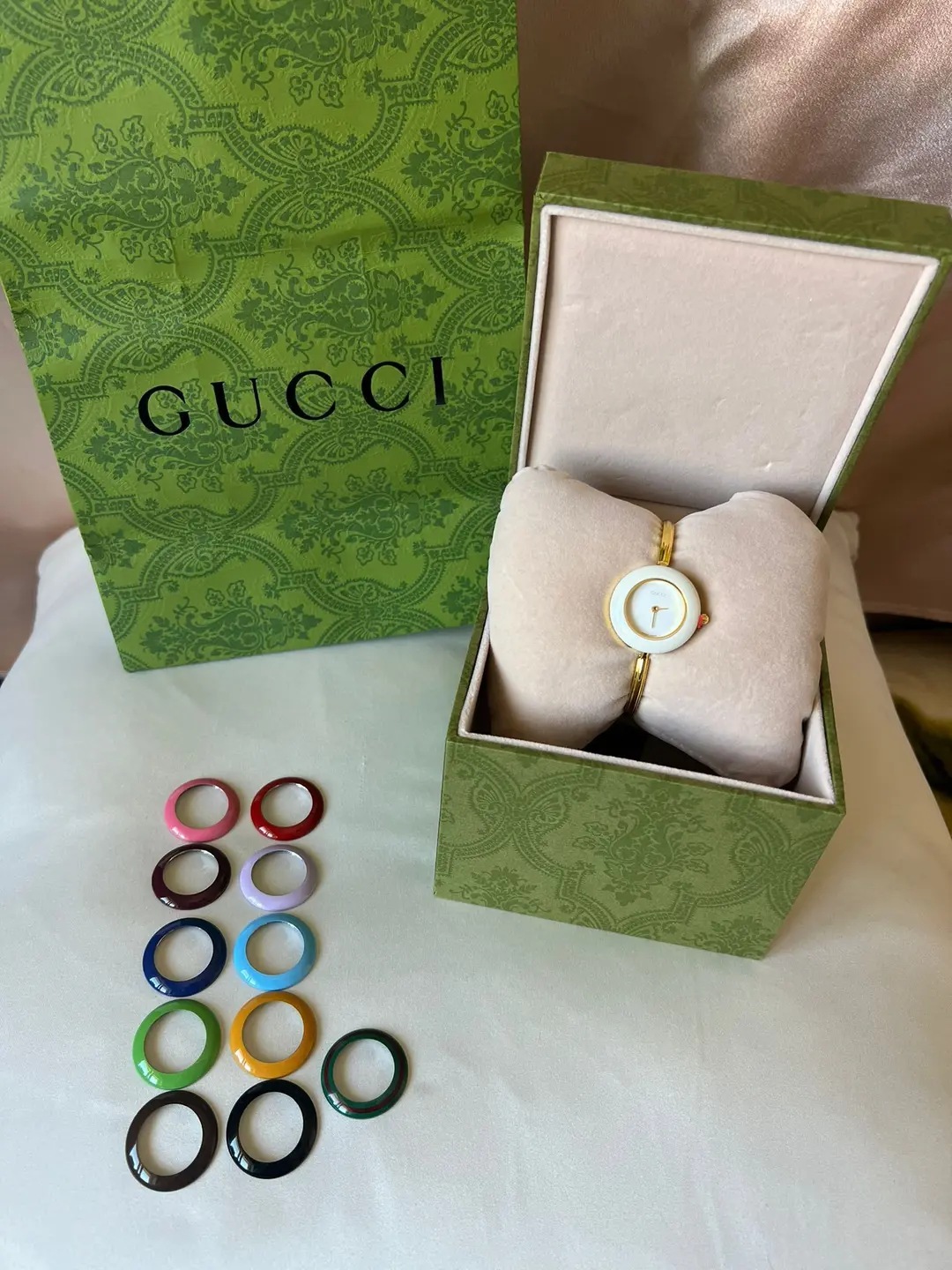 Authentic Gucci bezel watch 