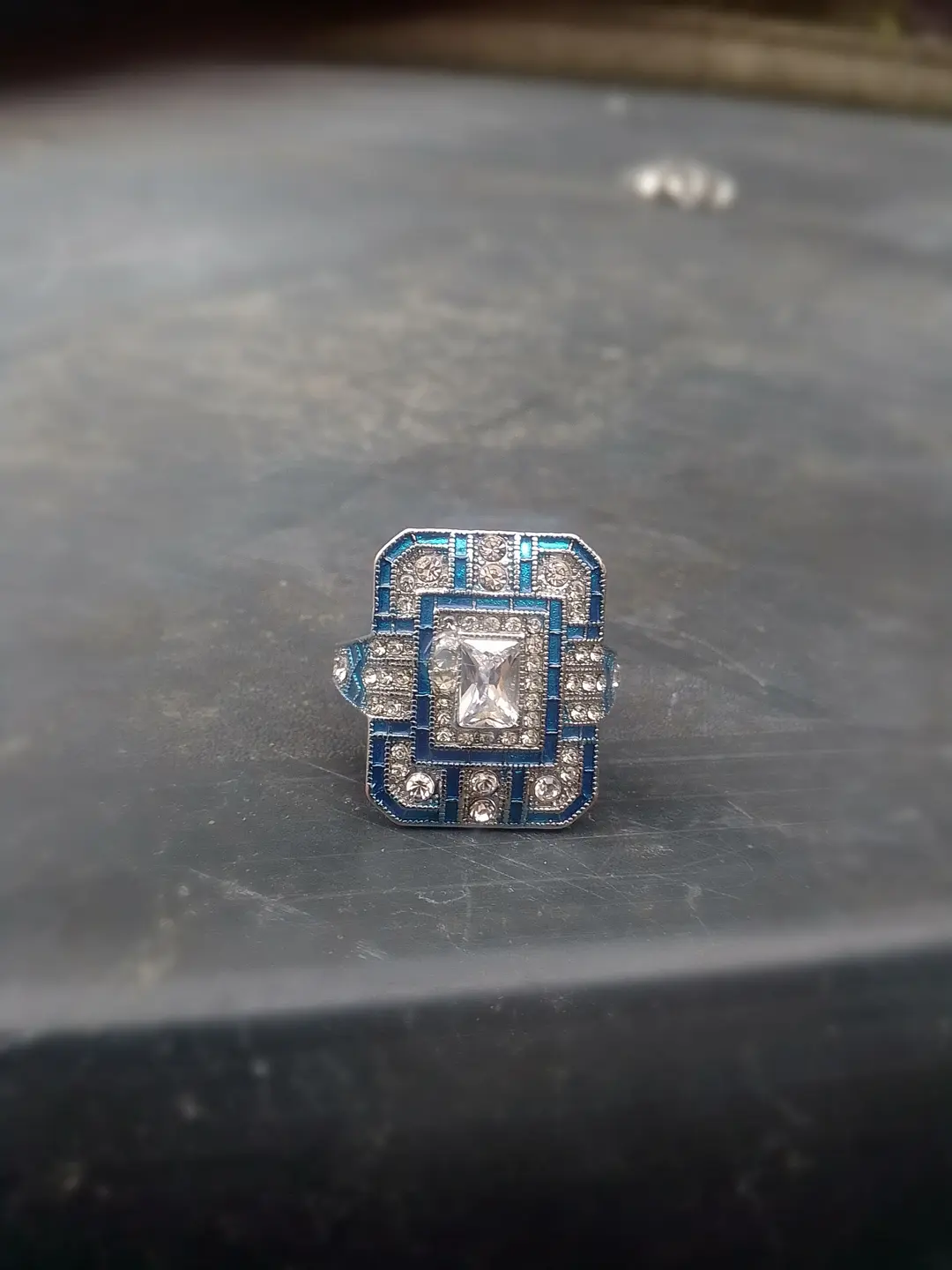 Bague bleu