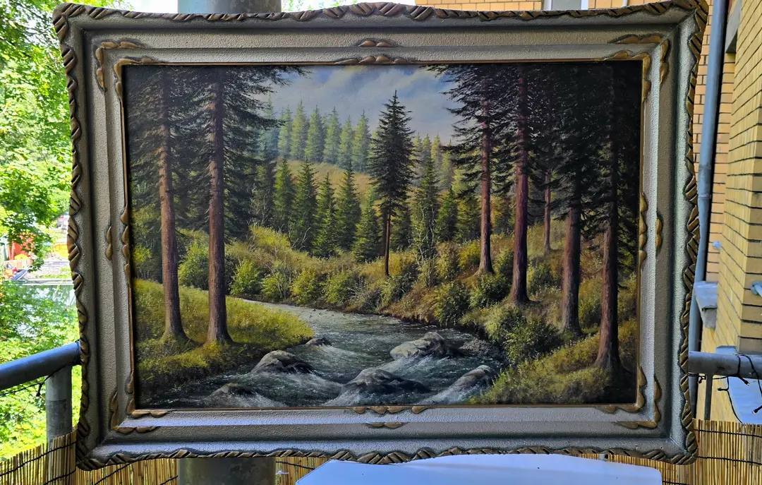 Oil Painting in a Gilded Frame