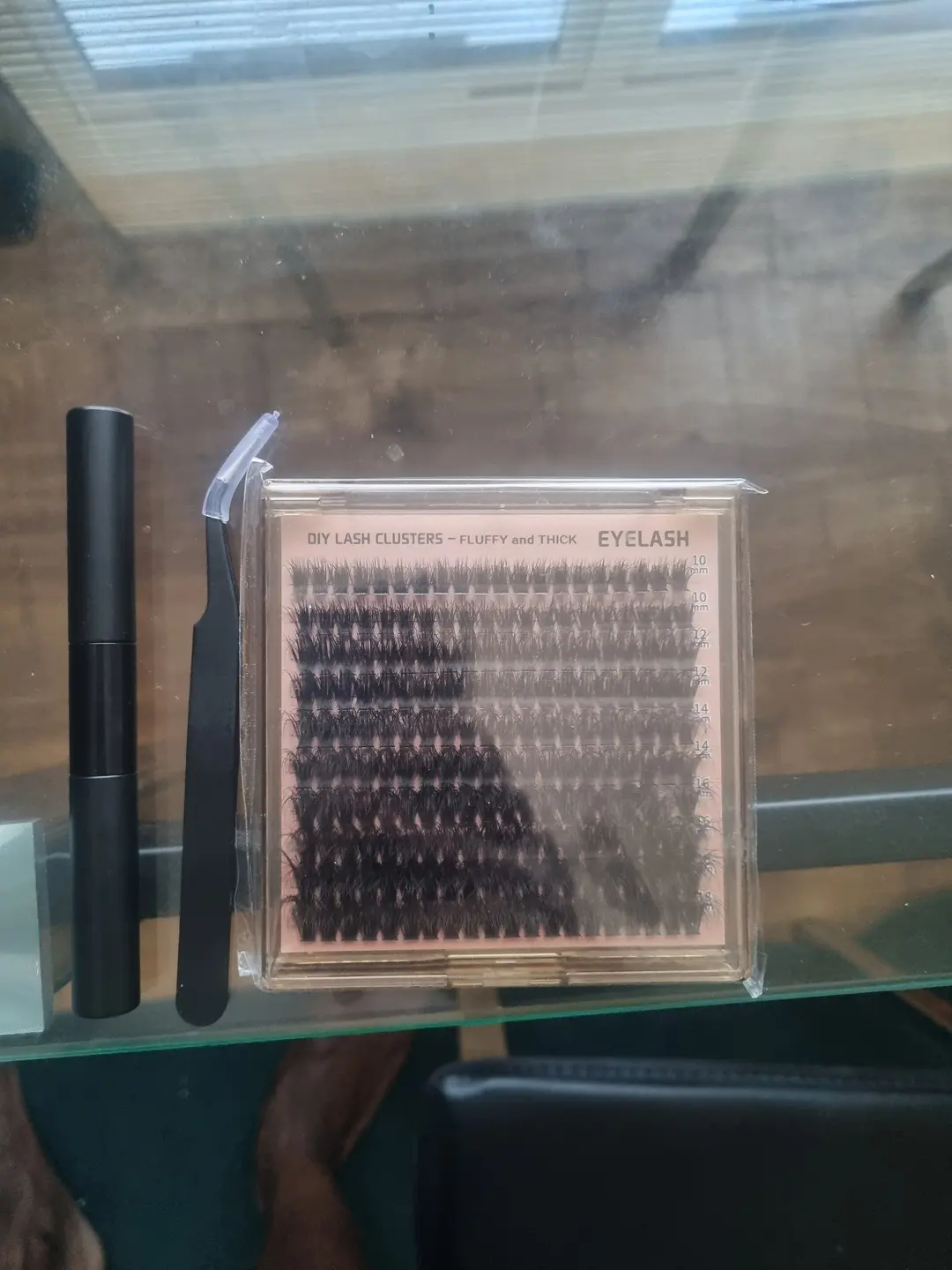 Diy cluster lashes kit 100d/200d bond and applicator included 