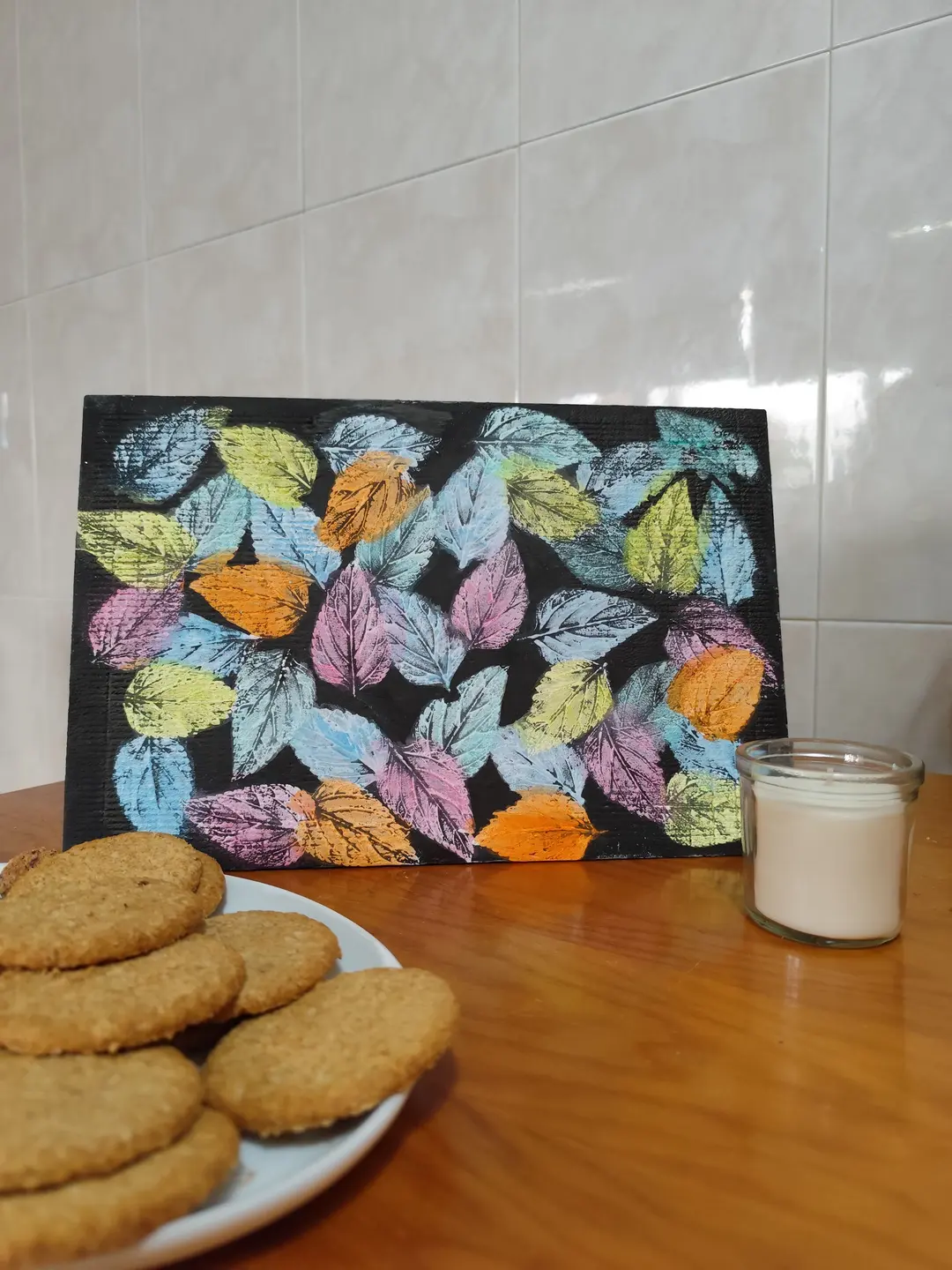 🍂 Cuadro “Hojas de colores” 🍂
