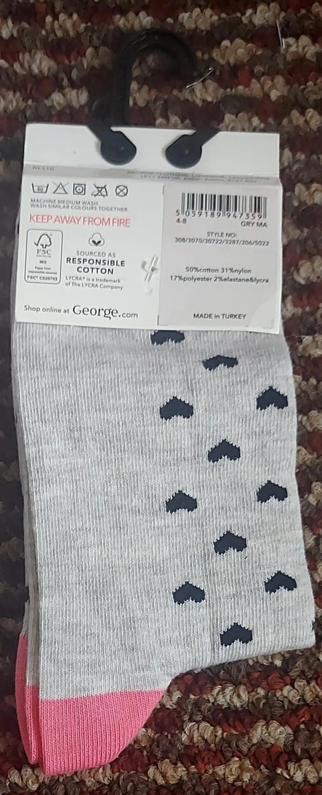 George Ankle (Nan)  socks (1 pair)