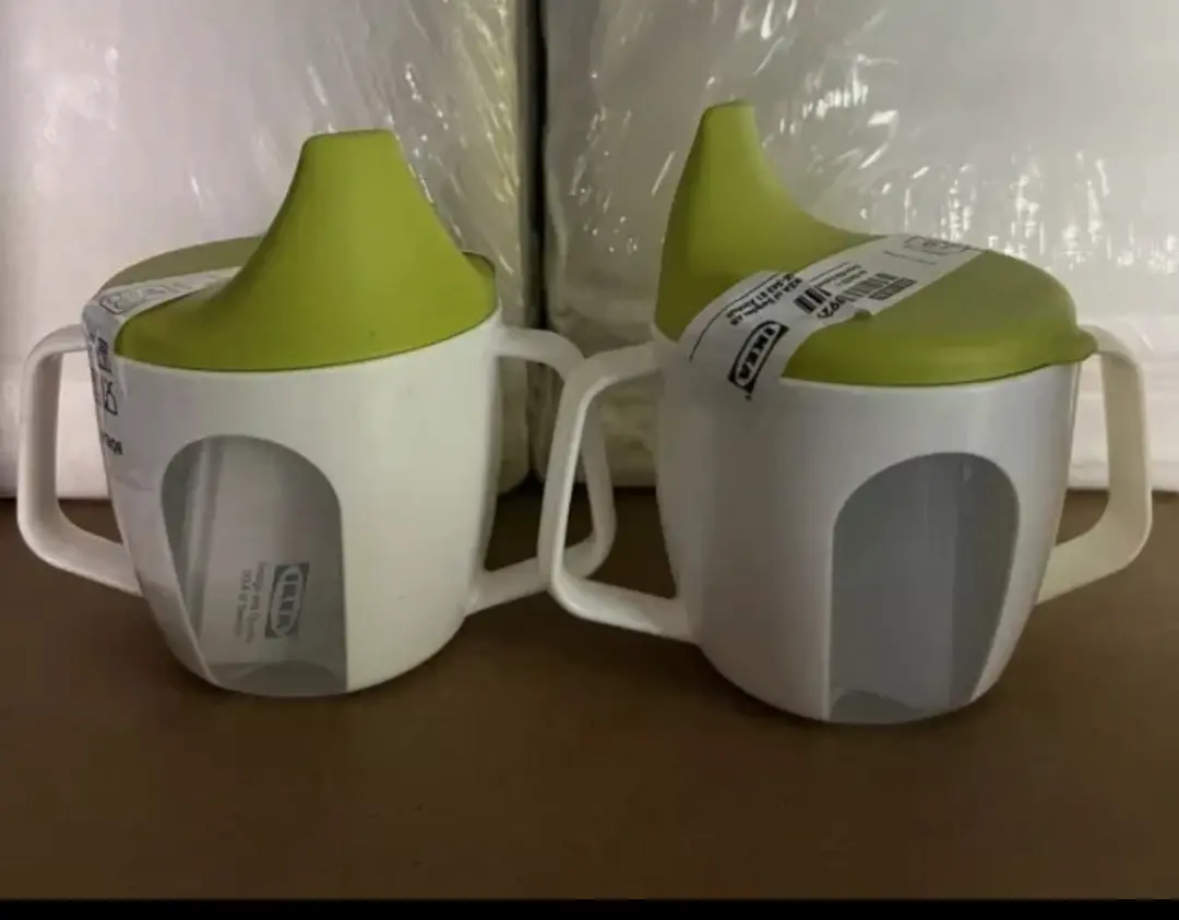 IKEA BORJA Training beaker, White-Green Baby items Brand NEW X2 