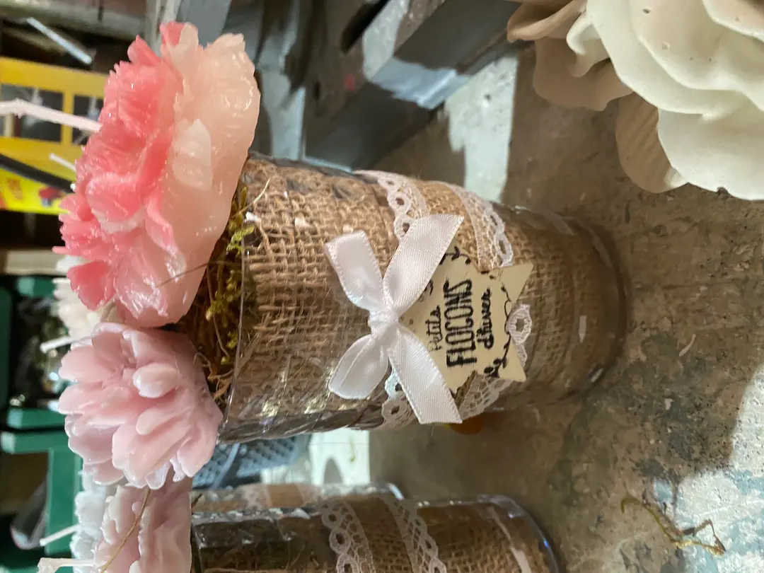 Shabby fleurs, Bougie