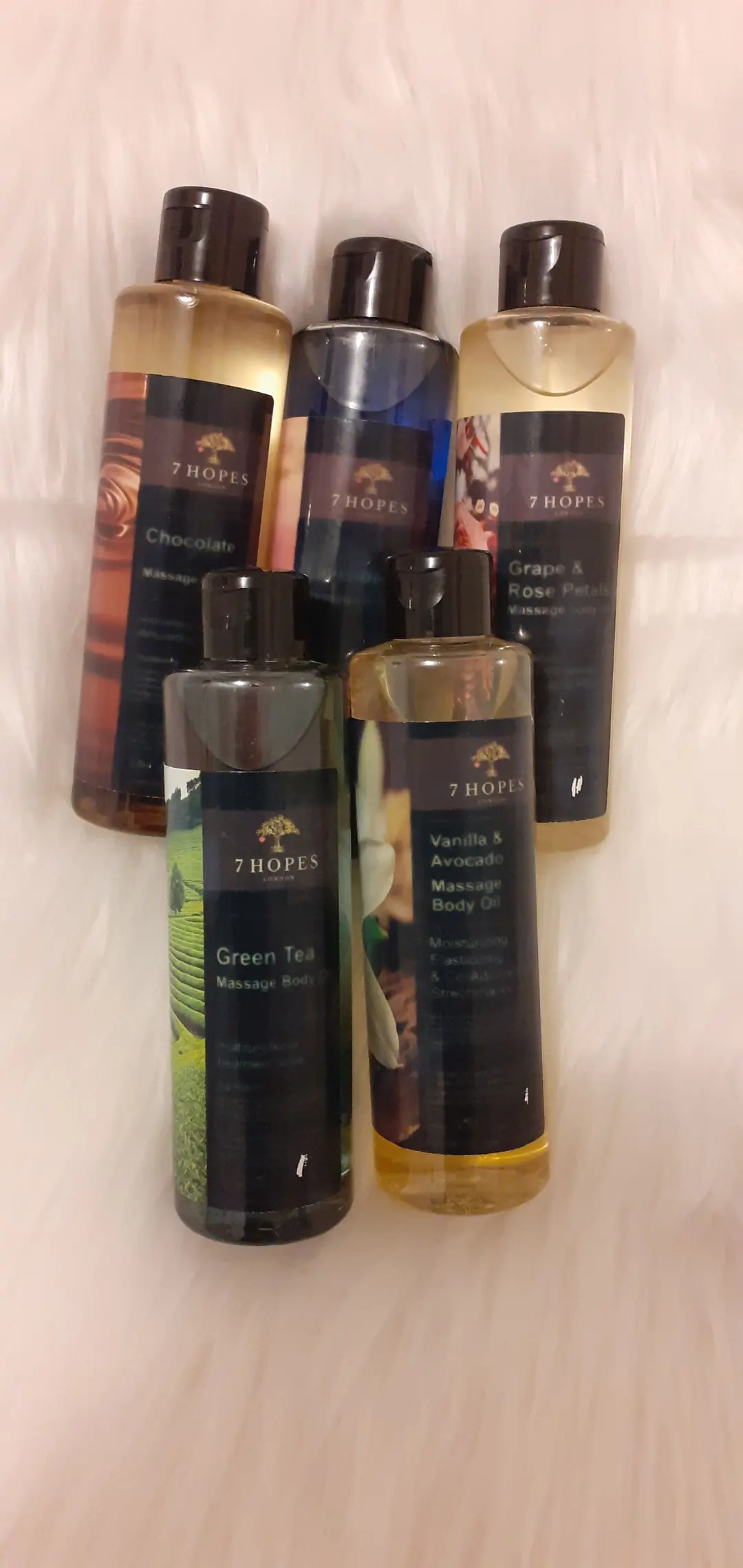 Lot de 5 huiles de massage 