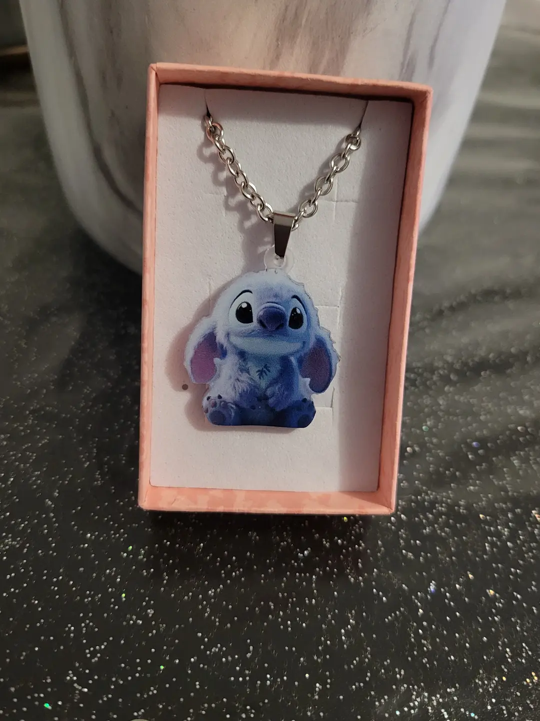 Collier et boucles d'oreilles stich 