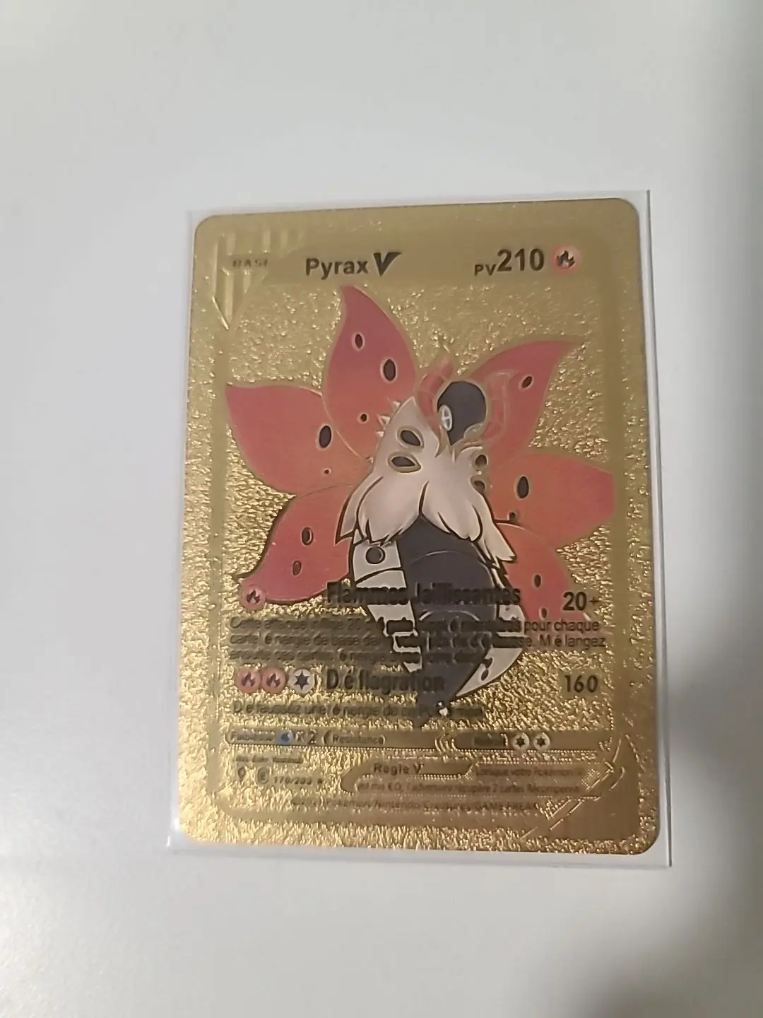 Carte Pokémon Pyrax V 170/203 Evolution Celeste Full Art GOLD FR