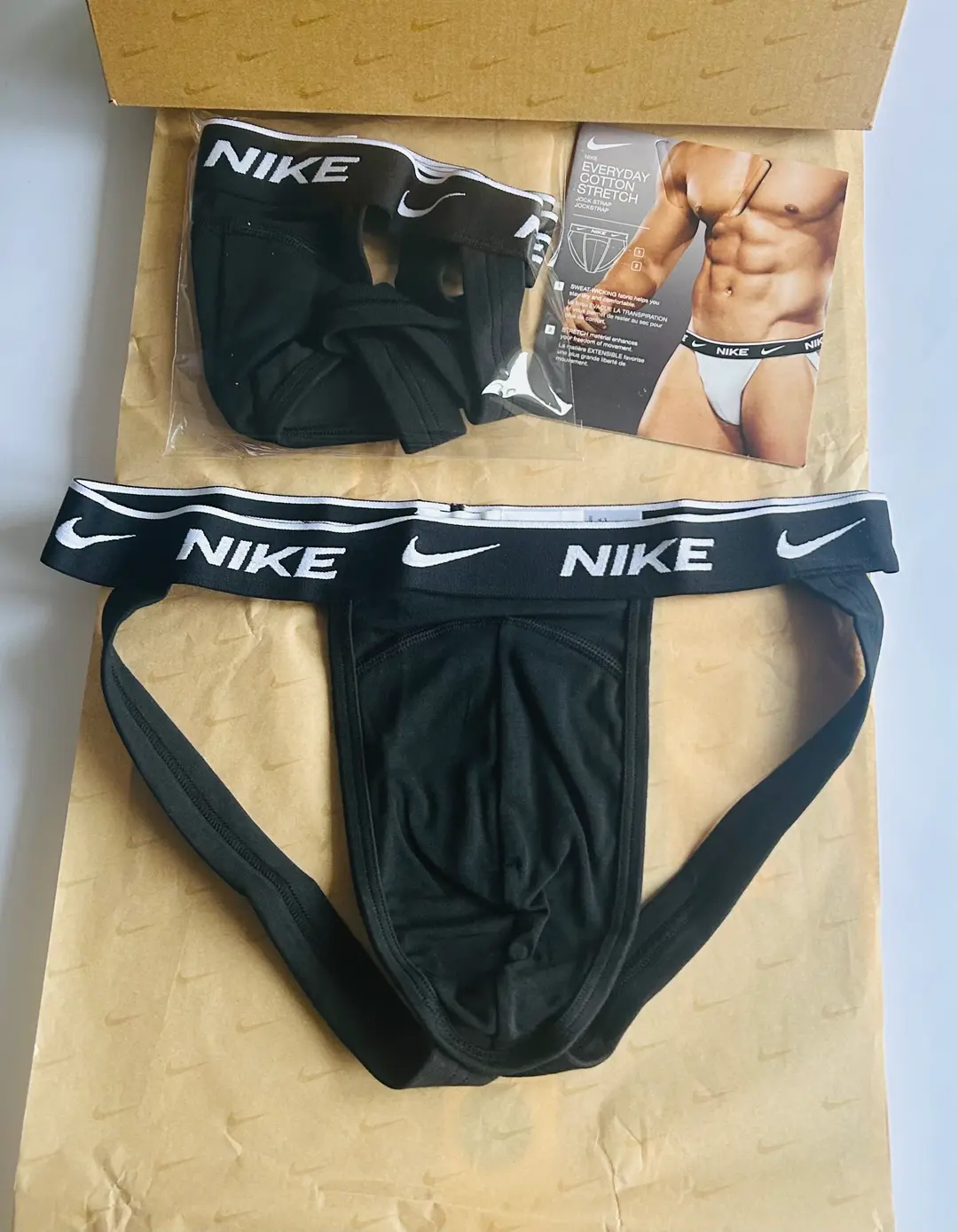 Nike everyday cotton stretch jockstrap underwear Small 27-30 inch waist mens boys teens gift present Christmas 