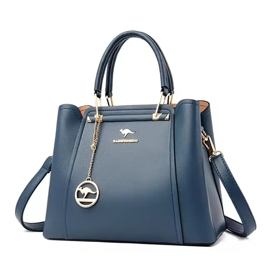 Luxury Leather Handbags for Women's Lake blue 