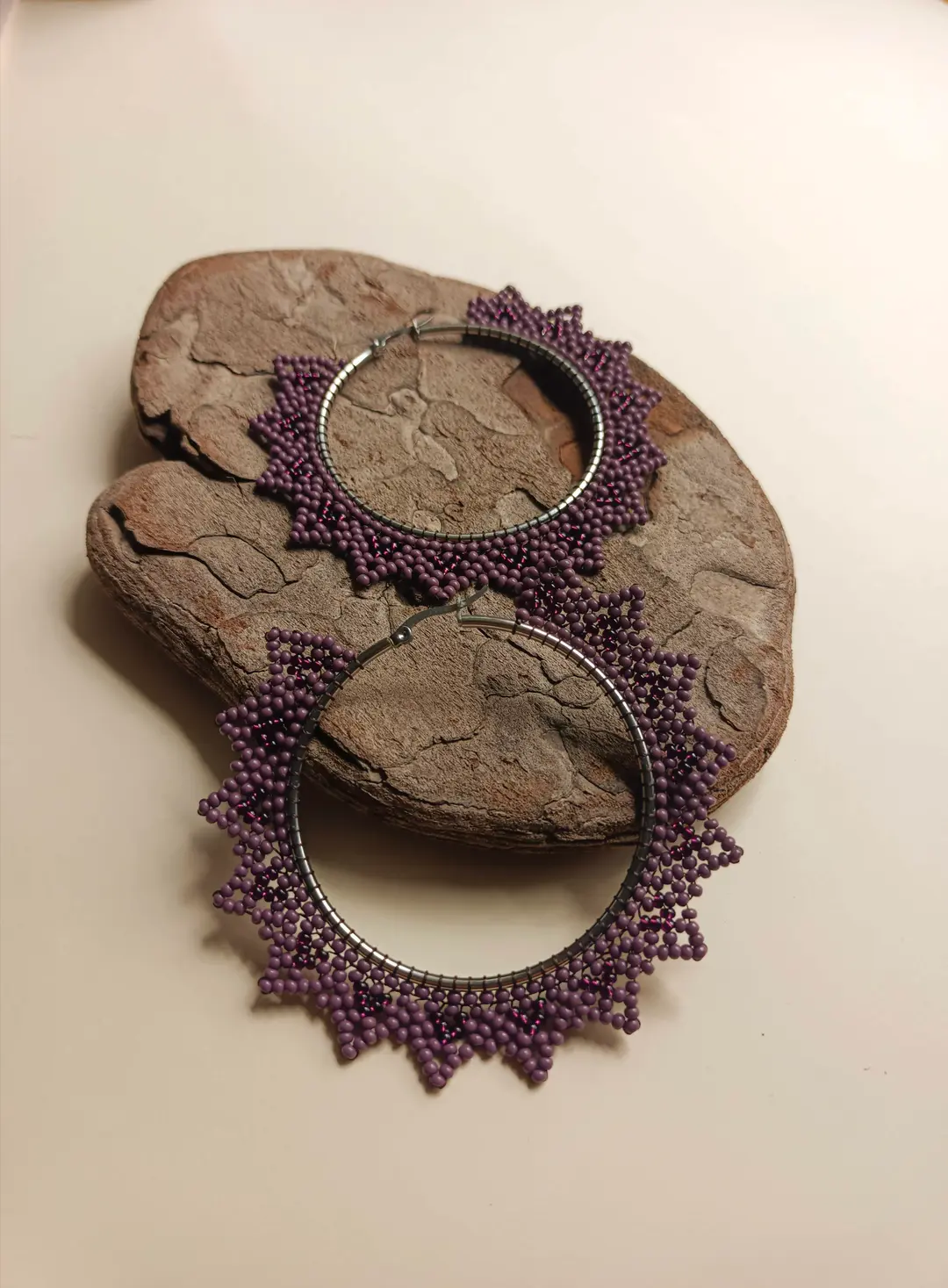 Élégantes boucles d'oreilles | fait main perles de rocaille | idée cadeau Noël  | Original 