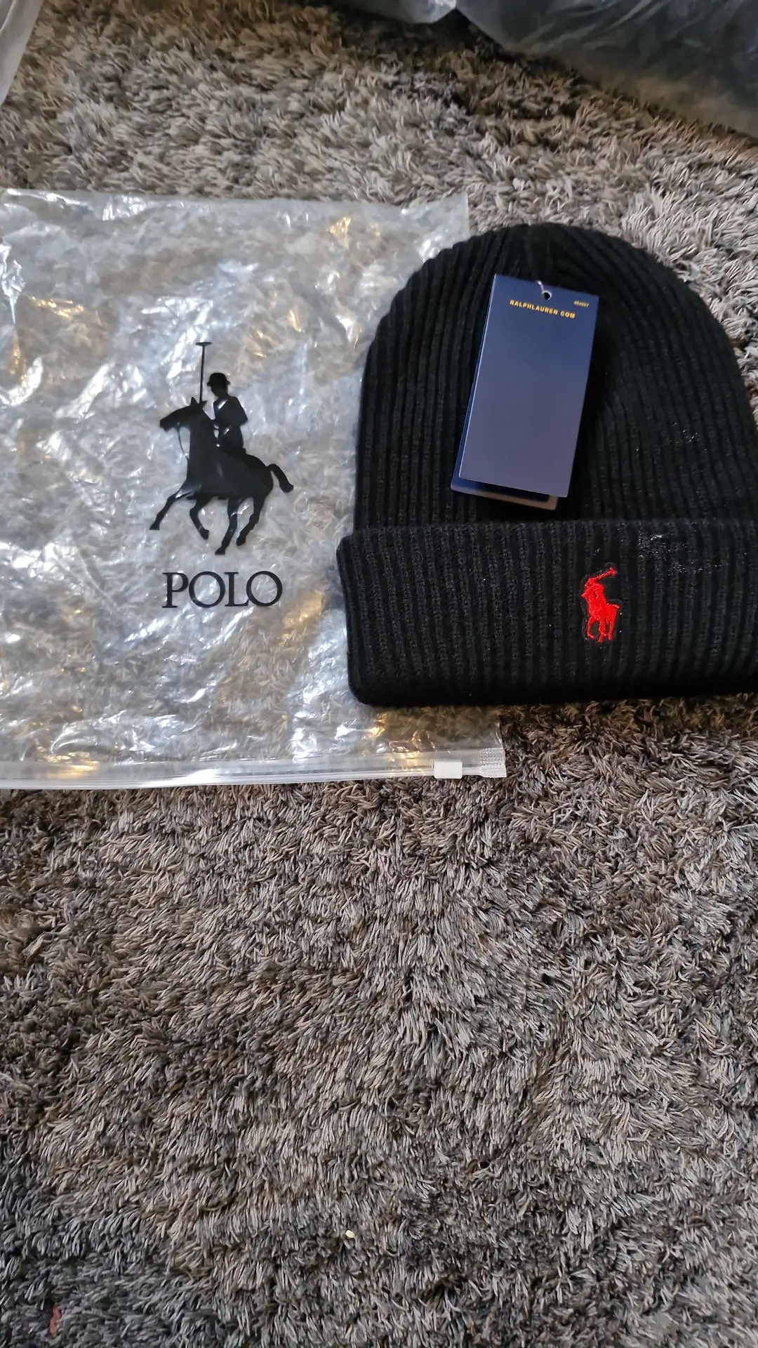 Black ralph lauren hat 