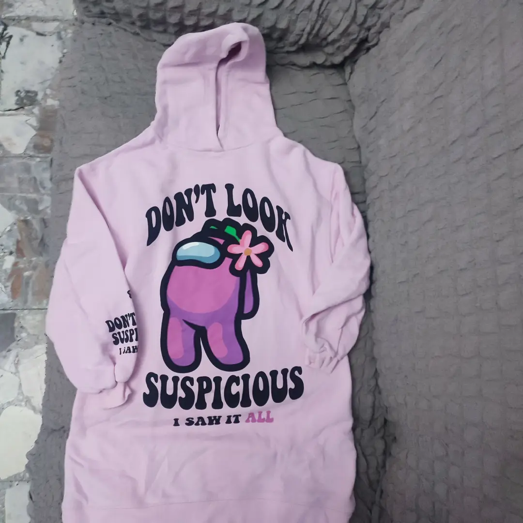 Felpa con cappuccio colore rosa tg 10 anni 