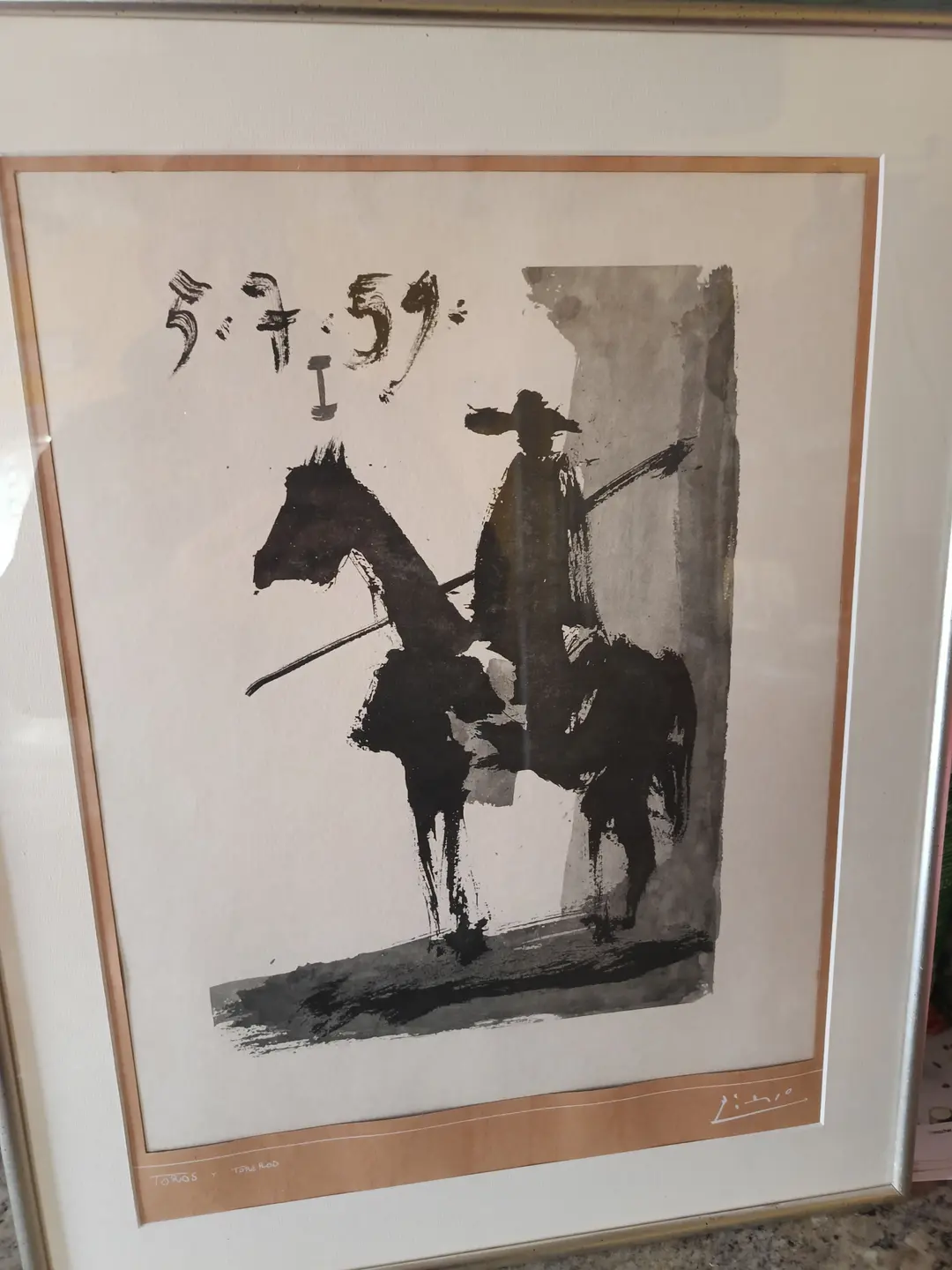 Litografia Picasso Toros y Toreros