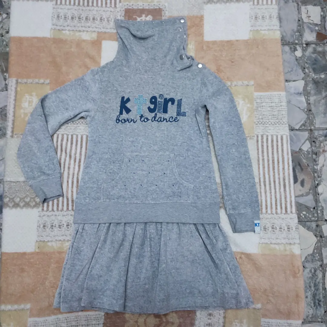 Vestito bambina felpato 