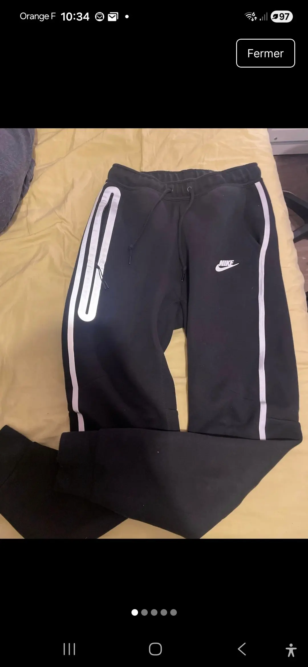 Pantalon Nike Tech Fleece Noir S