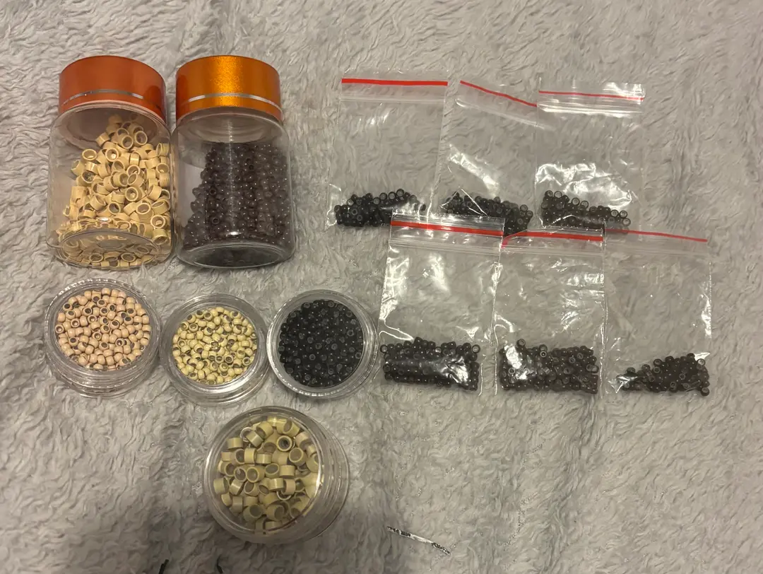 Nano and micro ring beads for hair extensions bundle worth £82 